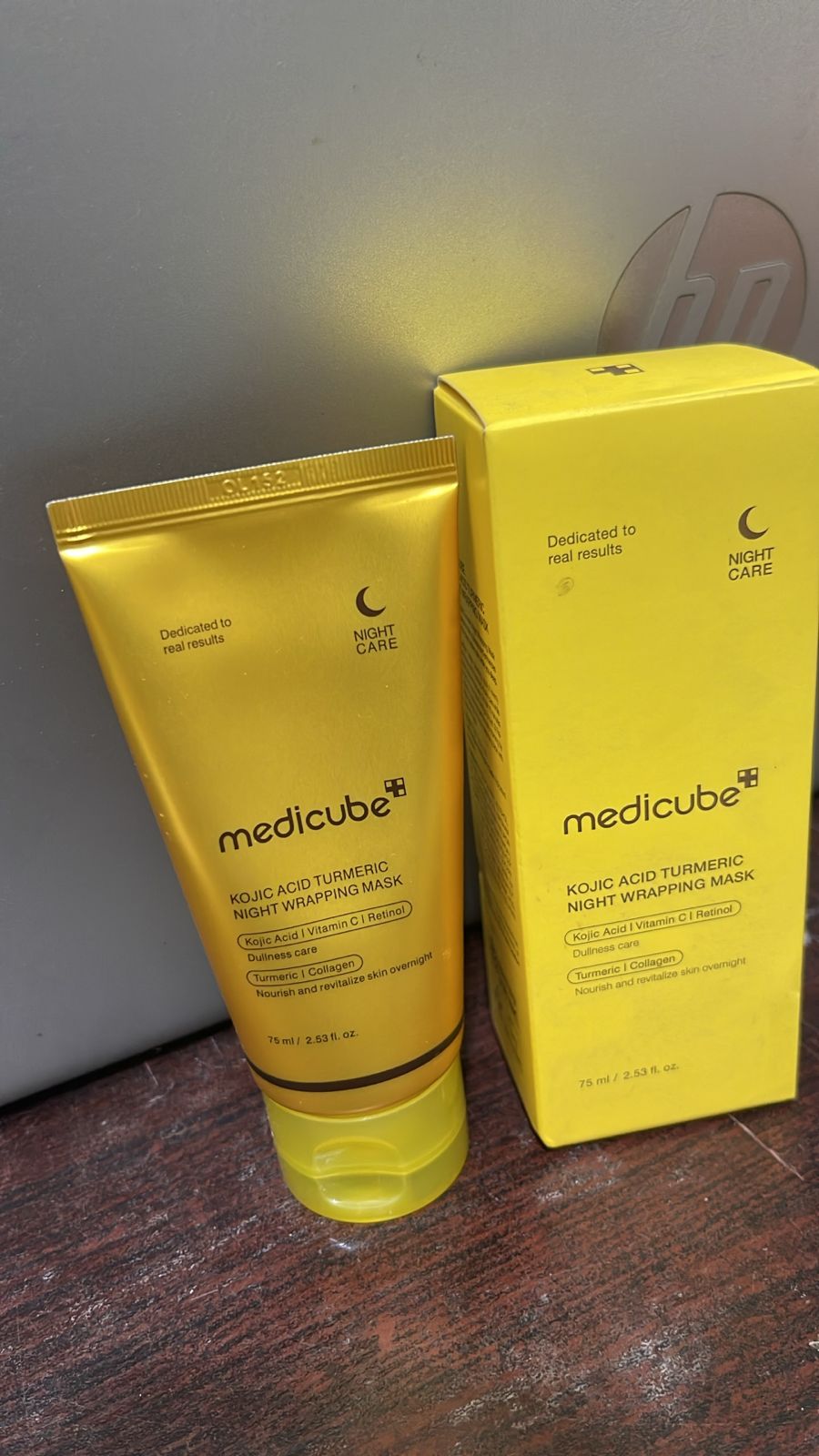 Medicube Turmeric Overnight Wrapping Peel off mask For Glowing Elastic Skin
