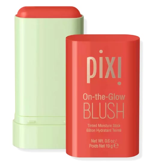 PIXI Blush Stick – Long-Lasting Creamy Blush for Cheeks, Compact On-the-Go Design, Available in Juicy Coral, Fluer Pink & Ruby Fuchsia