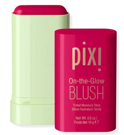PIXI Blush Stick – Long-Lasting Creamy Blush for Cheeks, Compact On-the-Go Design, Available in Juicy Coral, Fluer Pink & Ruby Fuchsia