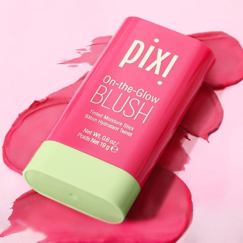 PIXI Blush Stick – Long-Lasting Creamy Blush for Cheeks, Compact On-the-Go Design, Available in Juicy Coral, Fluer Pink & Ruby Fuchsia