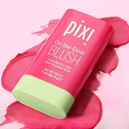 PIXI Blush Stick – Long-Lasting Creamy Blush for Cheeks, Compact On-the-Go Design, Available in Juicy Coral, Fluer Pink & Ruby Fuchsia