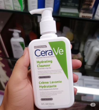 CeraVe Renewing SA Cleanser And Hydrating Cleanser with Salicylic Acid & Ceramides – (237ml)