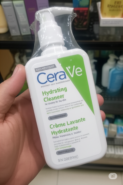 CeraVe Renewing SA Cleanser And Hydrating Cleanser with Salicylic Acid & Ceramides – (237ml)
