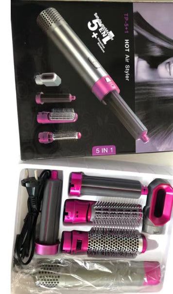 High Quality 5 In 1 Hair Styler with 5 extra feathures