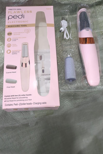Rechargeable Electric Pedi Foot Filer Effective Callus Remover For Soft Smooth Feet