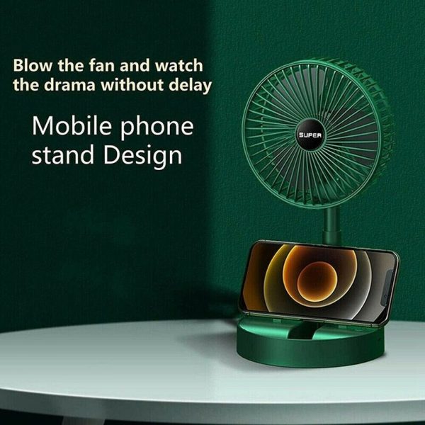 Rechargeable Portable Telescopic Folding Table Fan