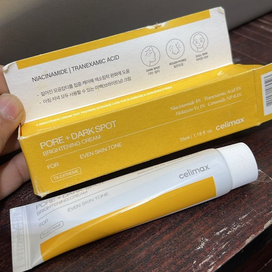 Celimax Pore And Dark Spot Brightening Cream 35ml Korean Skincare For Pore Refining Radiant Glow And Spot Removal