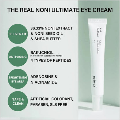 Celimax Real Noni Ultimate Eye Cream 20ml Korean Skincare