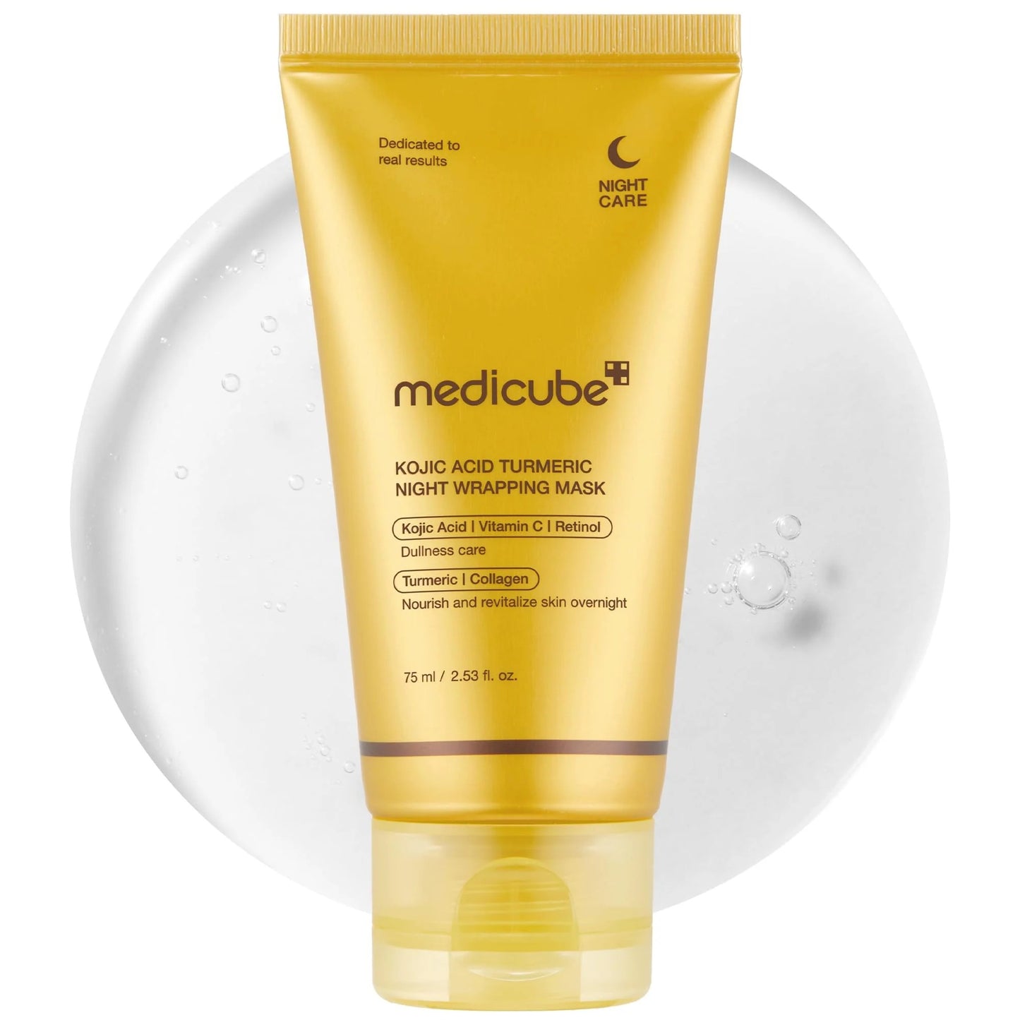 Medicube Turmeric Overnight Wrapping Peel off mask For Glowing Elastic Skin