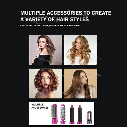 High Quality 5 In 1 Hair Styler with 5 extra feathures